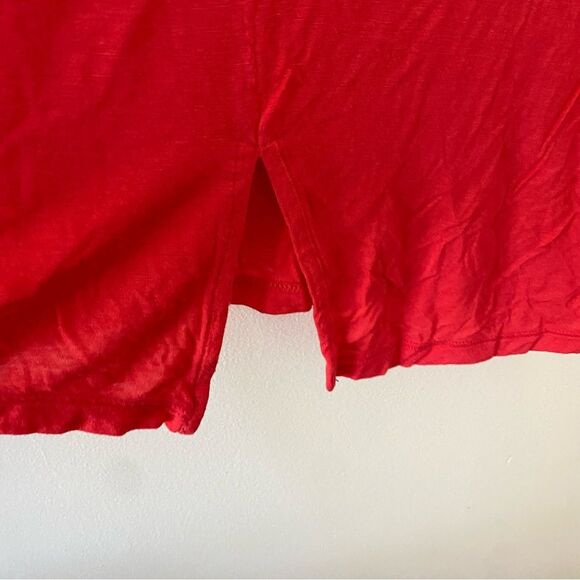 Halogen Sleeveless Split Back Lightweight Tank Coral Red Size 3x - Picture 2 of 8